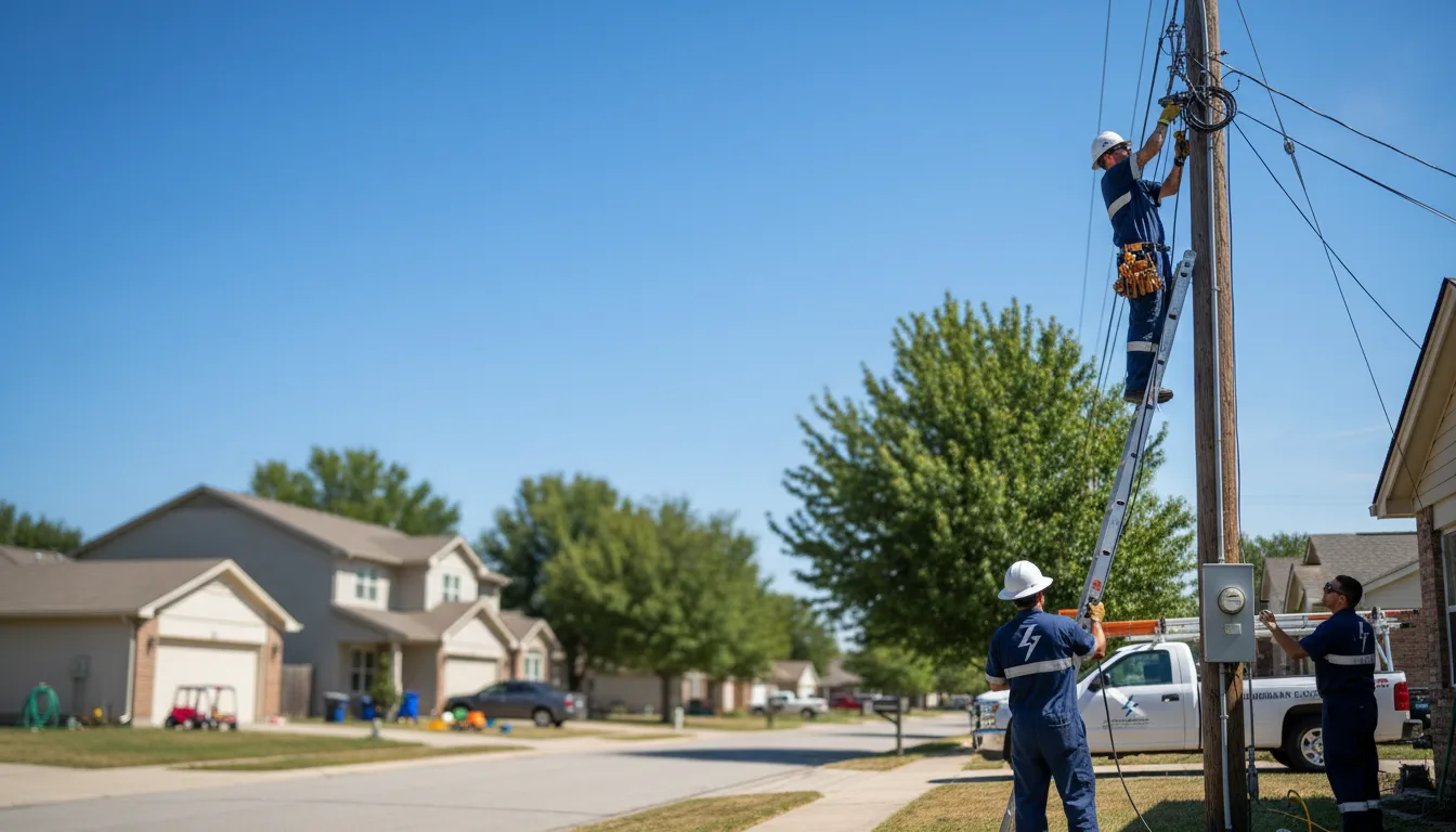 Residential electrician providing installation services in Bode, IA